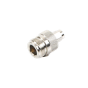 Adaptador en Linea de Conector SMA Macho a N Hembra, Niquel/ Oro/ Teflón.