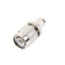 Adaptador en Línea, de Conector SMA Macho a TNC Macho, Níquel/ Oro/ Teflón.