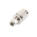 Adaptador en Línea, de Conector SMA Macho a TNC Macho, Níquel/ Oro/ Teflón.
