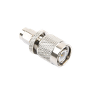 Adaptador en Línea, de Conector SMA Macho a TNC Macho, Níquel/ Oro/ Teflón.