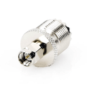 Adaptador en Línea, de Conector SMA Macho a UHF Hembra (SO-239), Níquel/ Oro/ Teflón.