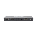 Splitter HDMI 1x2 | 4K@60Hz | Extractor de Audio | Down Scaler | HDR  4:4:4 | EDID | 18Gbps