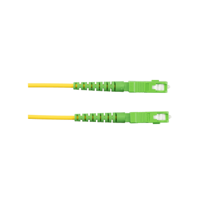 Jumper de Fibra Optica Monomodo 9/125 OS2, SC/APC-SC/APC Simplex, OFNR (Riser), Color Amarillo, 5 Metros (16.40 Pies)