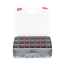 Caja Organizadora con 21 Divisiones Fabricada en Plástico de Alta Resistencia de 38x31x7 cm.