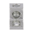 Conector Mecánico de Aluminio, de Un Orificio 1/4" y Un Barril, para Cable de 14 a 2 AWG. 1 Pieza