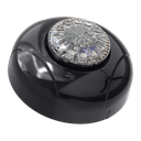 Estrobo Oculto de 12 LED, Brida negra, 12 Vcd, Rojo/Azul, Lente transparente
