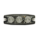 Luz Auxiliar de 3 LED, ámbar, SAE Clase I, Lente transparente