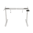 Base de Escritorio Motorizado Profesional / Altura Ajustable 60-125cm / Estructura Estable / Funcionamiento Suave / 3 Preset de Posiciones / Color Blanco / Soporta hasta 100Kg de carga