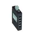 Switch Industrial ECO / 5 Puertos 100Base-TX / 10/100 Mbps Auto-Negotiation / Auto-MDI/MDI-X / Alimentación 18-30 VDC / IP30 / Montaje DIN-35