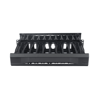 Organizador de Cables Horizontal CableTek, Doble (Frontal y Posterior), Para Rack de 19in, 2 UR