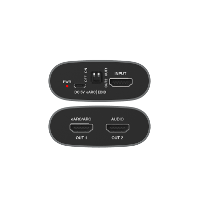 Extractor eARC HDMI | 18 Gbps | Audio Digital | Compatibilidad 4K HDR | Diseño Compacto