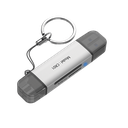 Lector de Tarjetas 2 en 1 / Conector Dual USB-A  y USB-C / Soporta SD y Micro SD