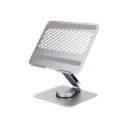 Soporte Giratorio de Aluminio para Laptop | Giratorio 360° | Función de Bloqueo | Soporta Laptops de 10 a 17.3''| Capacidad de Carga 5Kg | Excelente Estabilidad | Diseño Ergonómico | Altura y Angulo Ajustable | Plegable y Port&amp