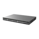 Switch Gigabit  Administrable / 48 puertos 10/100/1000 Mbps + 6 Puertos SFP+ / Compatible con GWN Cloud.