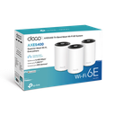 Kit 3 Routers Inalámbricos MESH Interior para Hogar / Doble Banda Wi-Fi 6E AX5400 Mbps / 3 Puerto Gigabit WAN/LAN / 4 Antenas Internas / Administración Mediante la App Deco (iOS, Android) / Protección HomeShield
