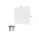 Panel LED / Luz Blanca 6 500 K / Empotrado o Suspendido / 59.5 x 59.5 cm /  40 W / 127 Vca~60Hz / Vida Útil de 50,000 horas / Ángulo de Luz de 140°