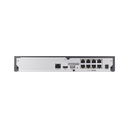 NVR 8 canales soporta hasta 8MP / H.265 / P2P Wisenet / 8 puertos PoE Plug and Play.