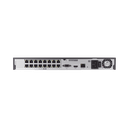 NVR 16 canales grabacion hasta 8MP / H.265 / P2P Wisenet / 16 puertos PoE Plug and Play / 80 Mbps para grabacion.