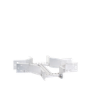 Derivación "X" Horizontal de Aluminio Perfil Z / Peralte 3 1/4" / Ancho 6"/ Radio 8" / Incluye Tornillería (CHXHEZ314R8X6AK)
