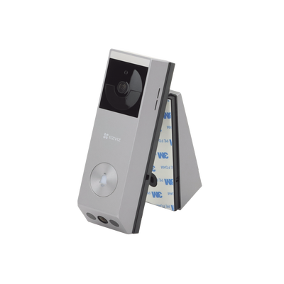 Doorbell de Batería Recargable con Transformador de 5Vcc o Panel Solar (Incluye Panel) / 3 megapíxel / Doble Lente / Protección IP65 / Audio de Dos Vías