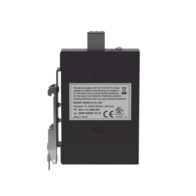 Switch Industrial ECO-Switch / 5 Puertos Gigabit 1000Base-T / Montaje Carril DIN / IP30 / -40°C a +70°C / Alimentación 12-48 VDC