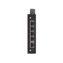 Switch Industrial ECO-Switch / 5 Puertos Gigabit 1000Base-T / Montaje Carril DIN / IP30 / -40°C a +70°C / Alimentación 12-48 VDC