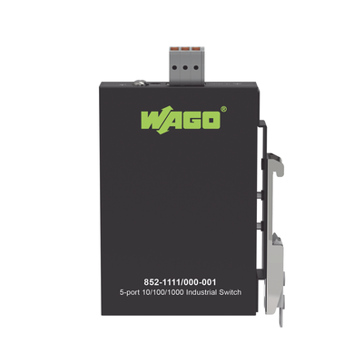 Switch Industrial ECO-Switch / 5 Puertos Gigabit 1000Base-T / Montaje Carril DIN / IP30 / -40°C a +70°C / Alimentación 12-48 VDC