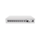 Switch Gigabit No Administrable PoE / 8 puertos 10/100/1000 Mbps (PoE) / 2 Puertos SFP Uplink / 124W