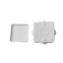 Caja de Conexiones Impermeable IP55 con 4 Entradas, 80 x 80 x 50 mm, para Instalaciones Industriales, Comerciales y Residenciales, Incluye Tornillería para su Instalación