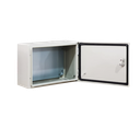 Gabinete de Acero IP66 Uso en Intemperie (500 x 300 x 300 mm) con Placa Trasera Interior Metálica y Compuerta Inferior Atornillable (Incluye Chapa y Llave T). Ideal para Centros de Carga y Tableros de Control