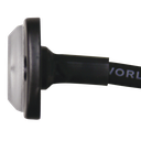 Luz Auxiliar de 12 LED, Rojo/Claro, SAE, Bisel Negro, Lente Transparente