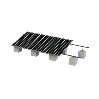 Montaje para Panel Solar, Riel "8" de 5400mm para Módulos con Espesor de 35mm, Velocidad de Viento Máx. 136km/h (20° a 45°)