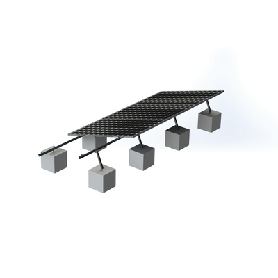 Montaje para Panel Solar, Riel "8" de 5400mm para Módulos con Espesor de 35mm, Velocidad de Viento Máx. 136km/h (20° a 45°)
