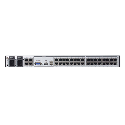 Conmutador KVM sobre IP de 32 puertos con múltiples interfaces y acceso compartido 1 local/8 remoto