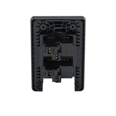 Apagador Doble de 10 A/ 127 V CA ~ 60 Hz /  Placa de Acero.