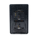 Apagador Doble de 10 A/ 127 V CA ~ 60 Hz /  Placa de Acero.