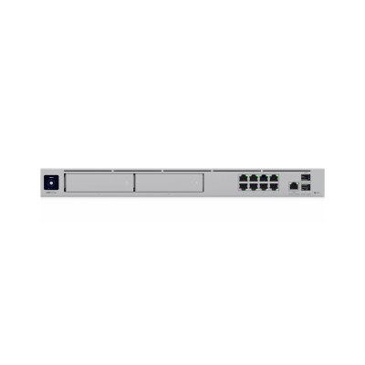 UniFi Dream Machine Pro Max – Cloud Gateway Empresarial con Soporte para 150 Dispositivos y 2000 Clientes, 5 Gbps de Ruteo con IDS/IPS, 2 Bahías para HDD 3.5”, SSD Interno de 128 GB, Failover, Balanceo de Carga y VPN/SD-WAN