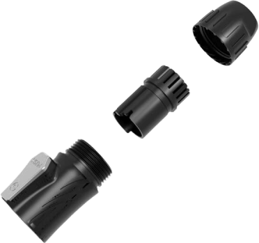Conector de Alimentación | Núcleo de 3 capas | Carcasa de zinc | Protección RF | Contactos dorados | Alta resistencia | Carcasa PA66 | Resistencia a presión | 20A RMS | Protección IP65
