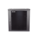 Gabinete para Montaje en Pared - Piso / Puerta de Cristal Templado / Cuerpo Fijo / 12 Unidades de Rack / 19" / Fabricado en Acero