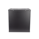 Gabinete para Montaje en Pared - Piso / Puerta de Cristal Templado / Cuerpo Fijo / 12 Unidades de Rack / 19" / Fabricado en Acero