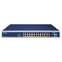 Switch admistrable Capa 3, 24 Puertos 10/100/1000T 802.3bt PoE +,  2 Puertos 10GBASE-T +,  2 Puertos 10G SFP+, Dos Ranuras Para Fuente de Alimentación Modular