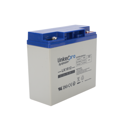 Batería de respaldo 12 V  |  18 Ah  |  AGM | Especial para Seguridad Electrónica | UPS | Sistemas de Emergencia | Vida útil 5 años | Terminales T1