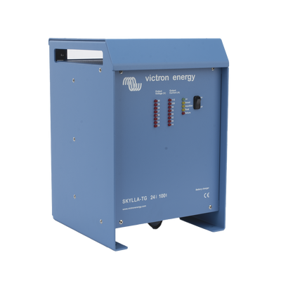 Skylla-TG 24/80 / Cargador de Baterías para Ambientes Marinos 24 V, 80 A / Bancos de 400 a 800 Ah
