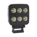 Luz de Trabajo Ultra brillante Cuadrada, 6 LED, 6552 Lúmenes, 12-24 Vcd