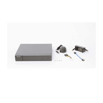 DVR  4 Canales TurboHD + 4 Canales IP / 8 Megapíxel (4K) / Audio por Coaxitron / ACUSENSE Lite / 1 Bahía de Disco Duro / H.265+ / Salida en Full HD