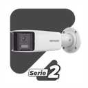 [FlexVu] [PROTECCIÓN ACTIVA] Bala IP 4 Megapixel / 2 Lentes de Lente 2.8 mm (Imagen Panorámica 180°) / 40 mts IR / Exterior IP67 / Luz Intermitente y Alerta de Audio / Audio Bidireccional / ACUSENSE / WDR 120 dB / Micro SD