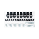 Montaje de Escritorio articulado para 4 monitores de 13 a 27" /  Soporta hasta 15 kg / Vesa 75 x 75 / 100 x 100 / Acero