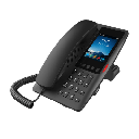 Teléfono IP Hotelero Wi-Fi 6 / Pantalla IPS 3.5" 320x480 / 2 Líneas SIP / 5 Teclas Programables / Puerto USB-A / PoE 802.3af / Audio HD / Diseño Negro