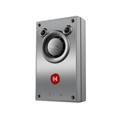 Intercomunicador IP de Emergencia / Altavoz 10W / 2 Líneas SIP / IP66 e IK10 Anti-vandálico / PoE 802.3af / Doble Micrófono con Reducción de Ruido / -40°C a 70°C