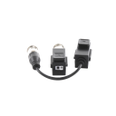 Kit de Transceptor (Balluns) TURBOHD con Boton Push / Hasta 8 MP (4K) / 100% Cobre / Soporta HD-TVI / AHD / CVI / CVBS / Audio por Coaxitron / Datos para Menu de Configurar de Cámaras